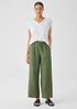 Washed Organic Linen Délavé Wide Trouser Pant