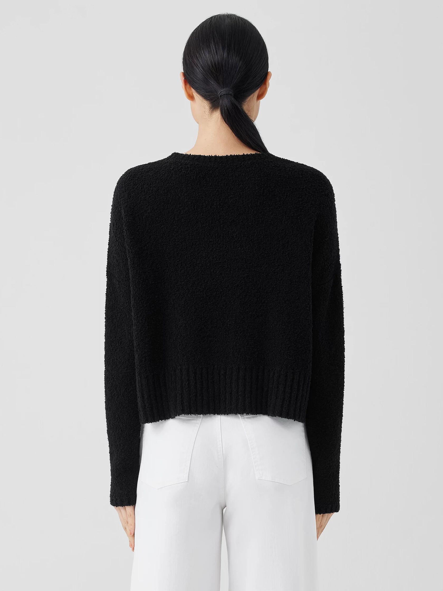 Cotton Fluff Crew Neck Top