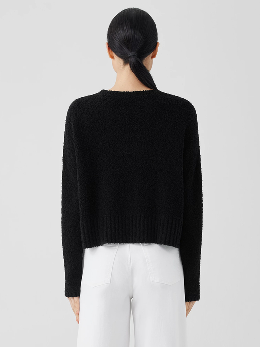 Cotton Fluff Crew Neck Top