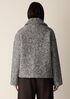 Marled Wool Tweed Classic Collar Jacket