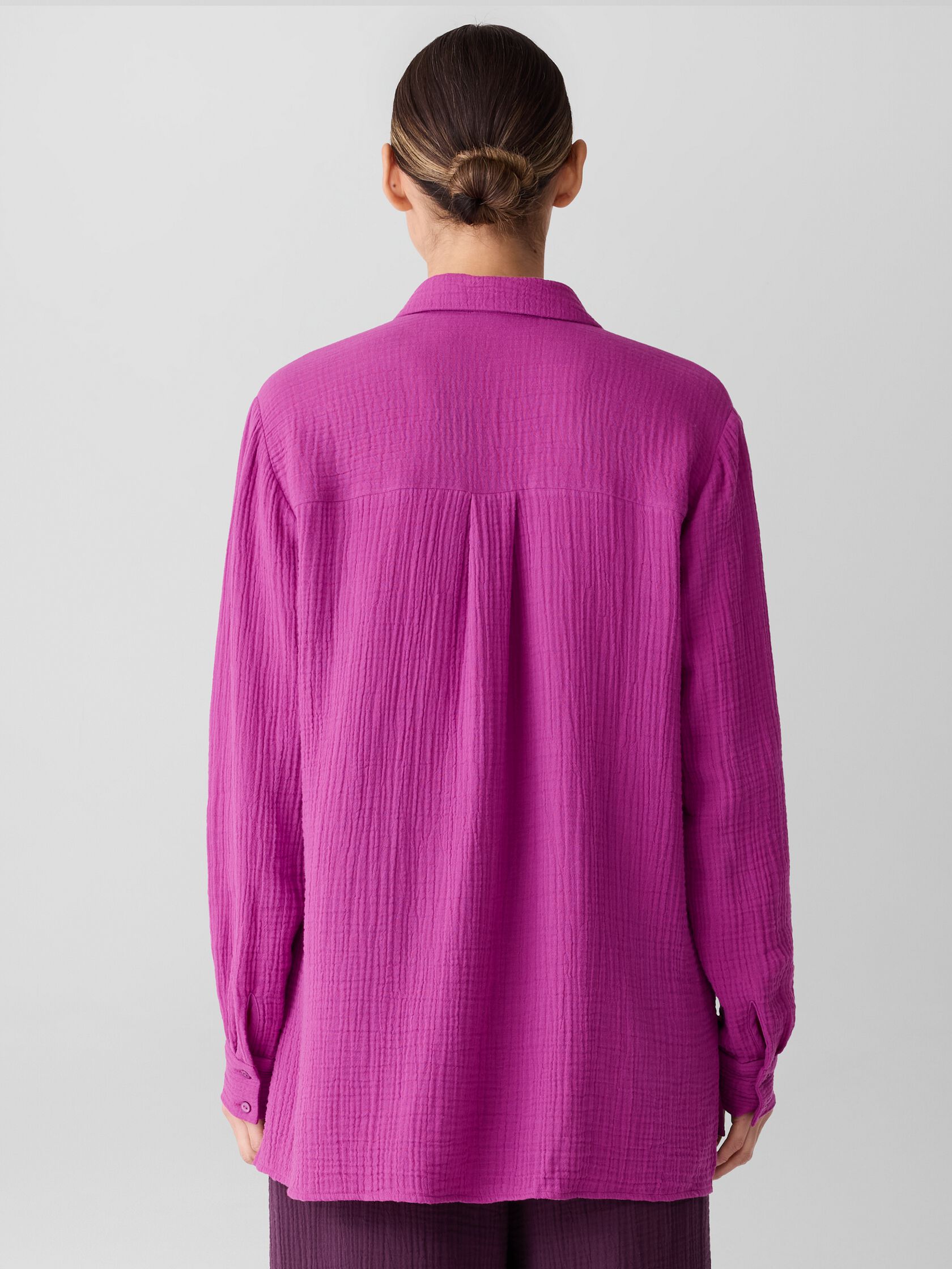 Organic Cotton Lofty Gauze Classic Collar Shirt