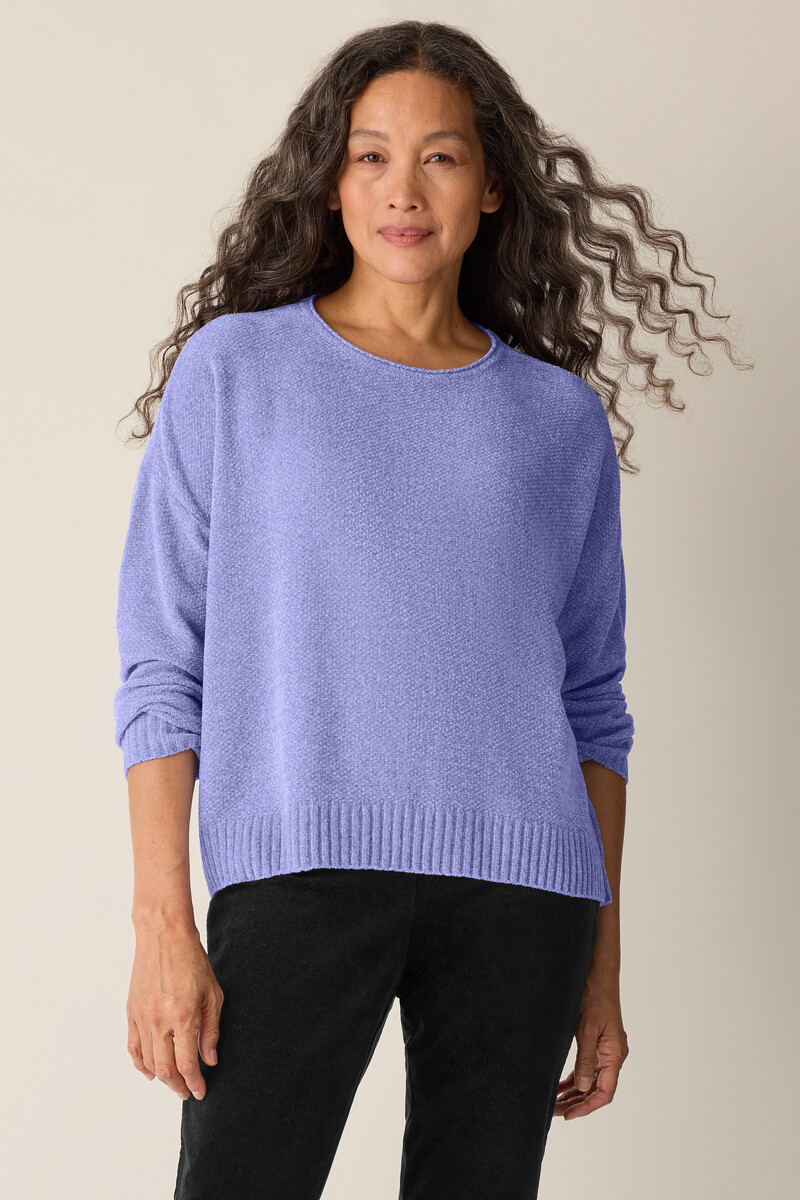 Chenille Blend Crew Neck Top Chenille Blend Crew Neck Top