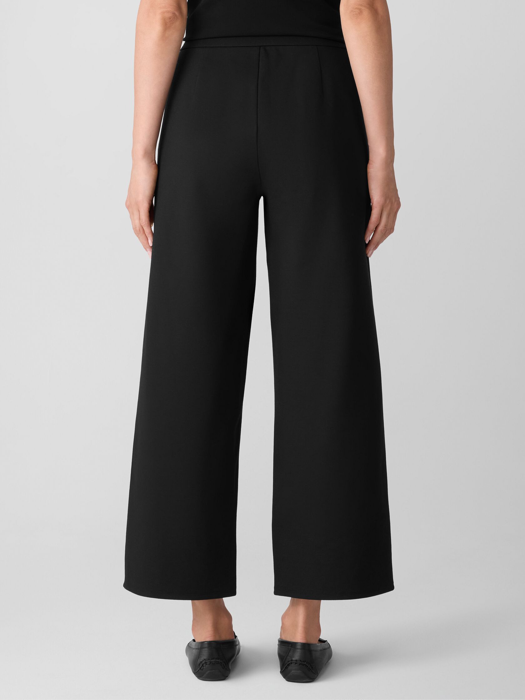 Washable Flex Ponte Wide-Leg Pant