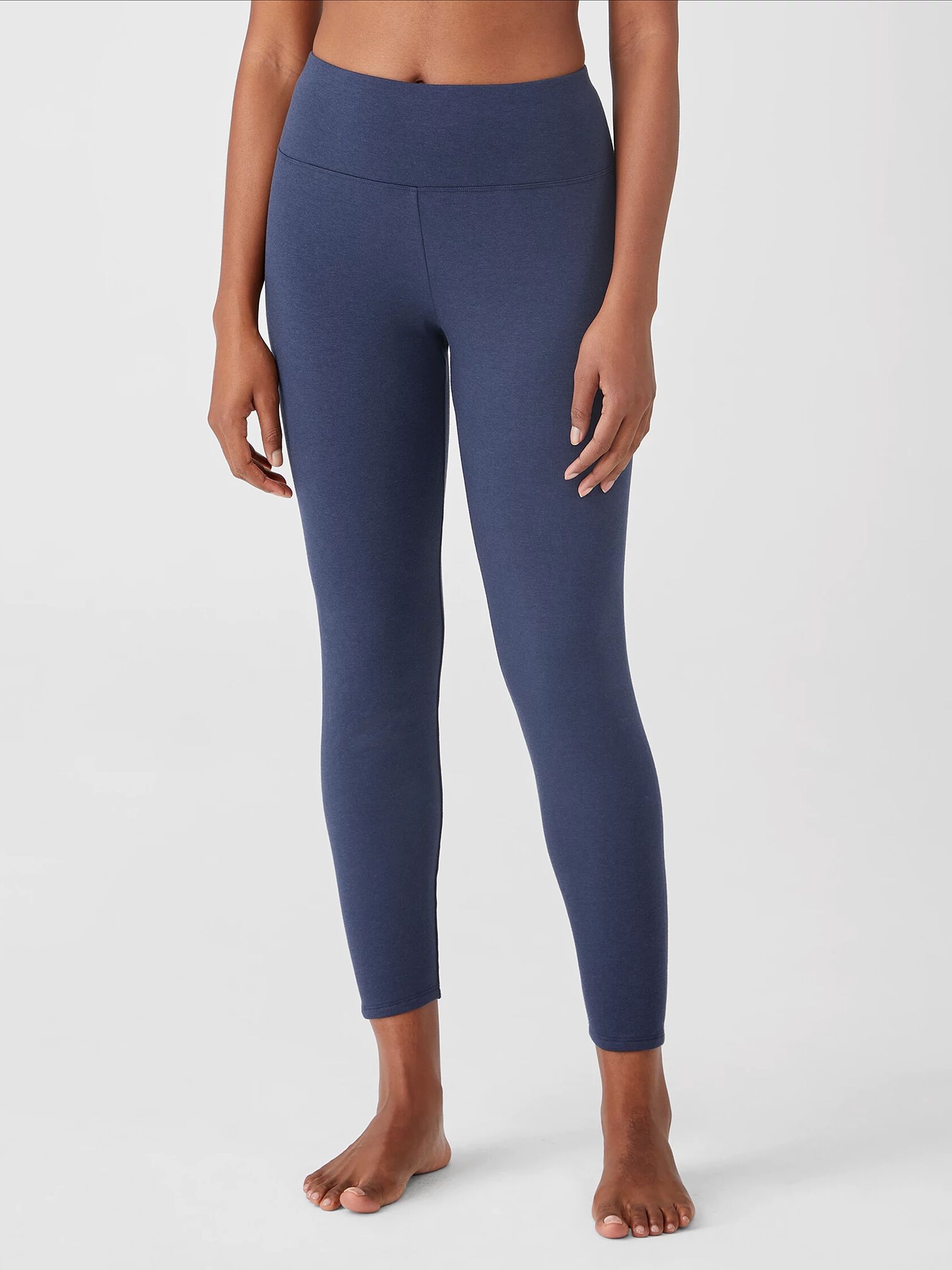 Cozy Brushed Terry High-Waisted Leggings