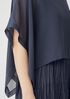 Sheer Silk Georgette Poncho