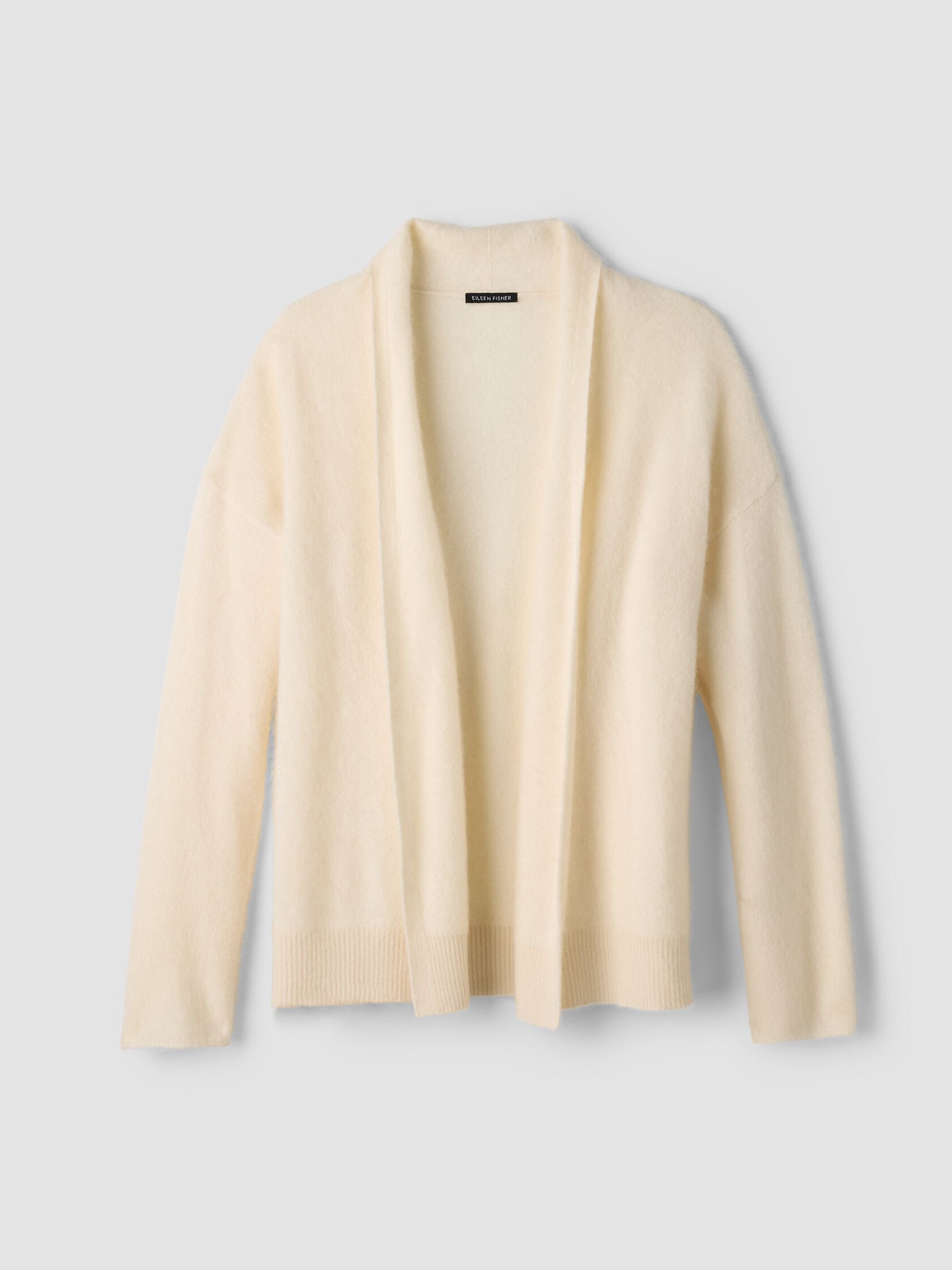 Cashmere Fluff High Collar Cardigan