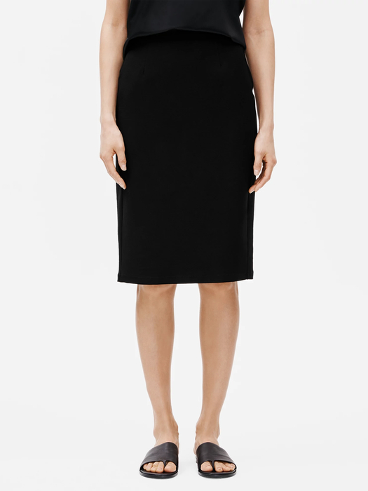 System Stretch Crepe Pencil Skirt