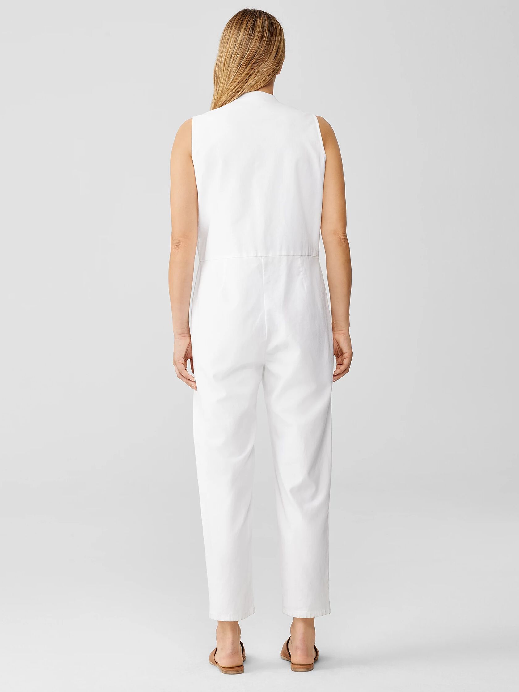 Cotton Hemp Stretch Jumpsuit