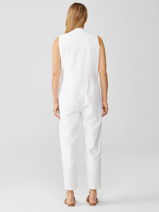 Cotton Hemp Stretch Jumpsuit