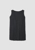 Crinkle Silk Habutai Bateau Neck Long Top