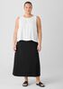 Stretch Jersey Knit A-Line Skirt