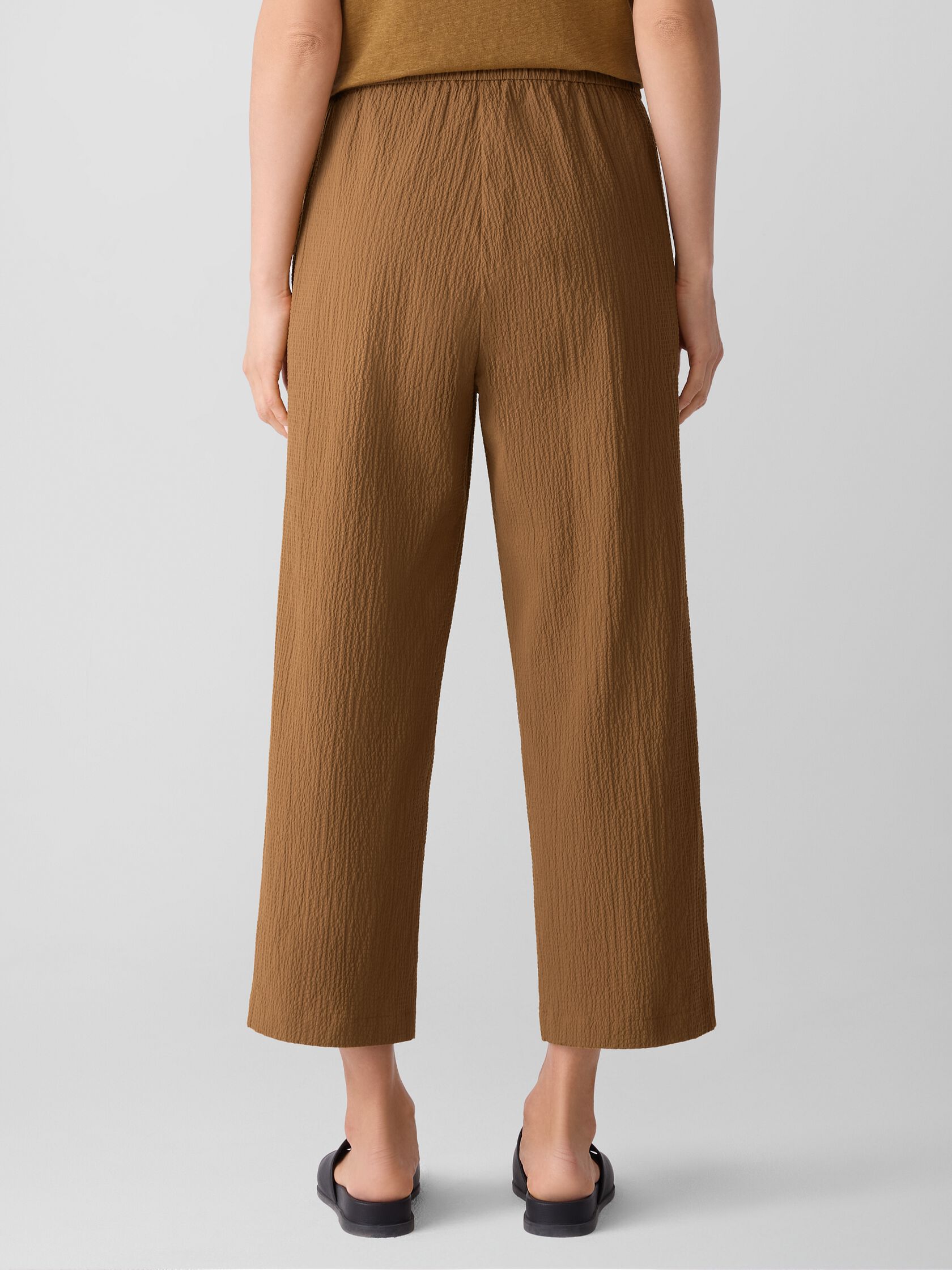 Organic Cotton Pucker Straight Pant