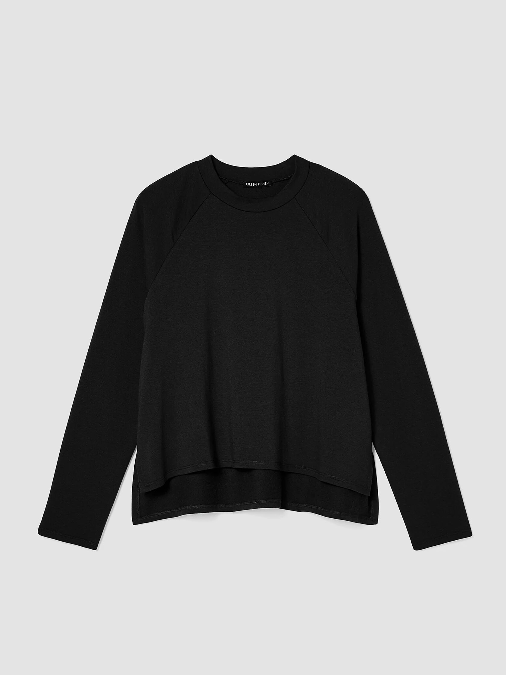 Cozy Brushed Terry Raglan-Sleeve Top