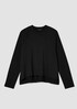 Cozy Brushed Terry Hug Raglan-Sleeve Top