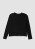 Italian Cashmere Ribbed V-Neck Top