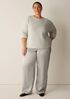 Textured Satin Straight Pant