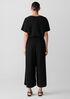 Woven Plissé Jumpsuit