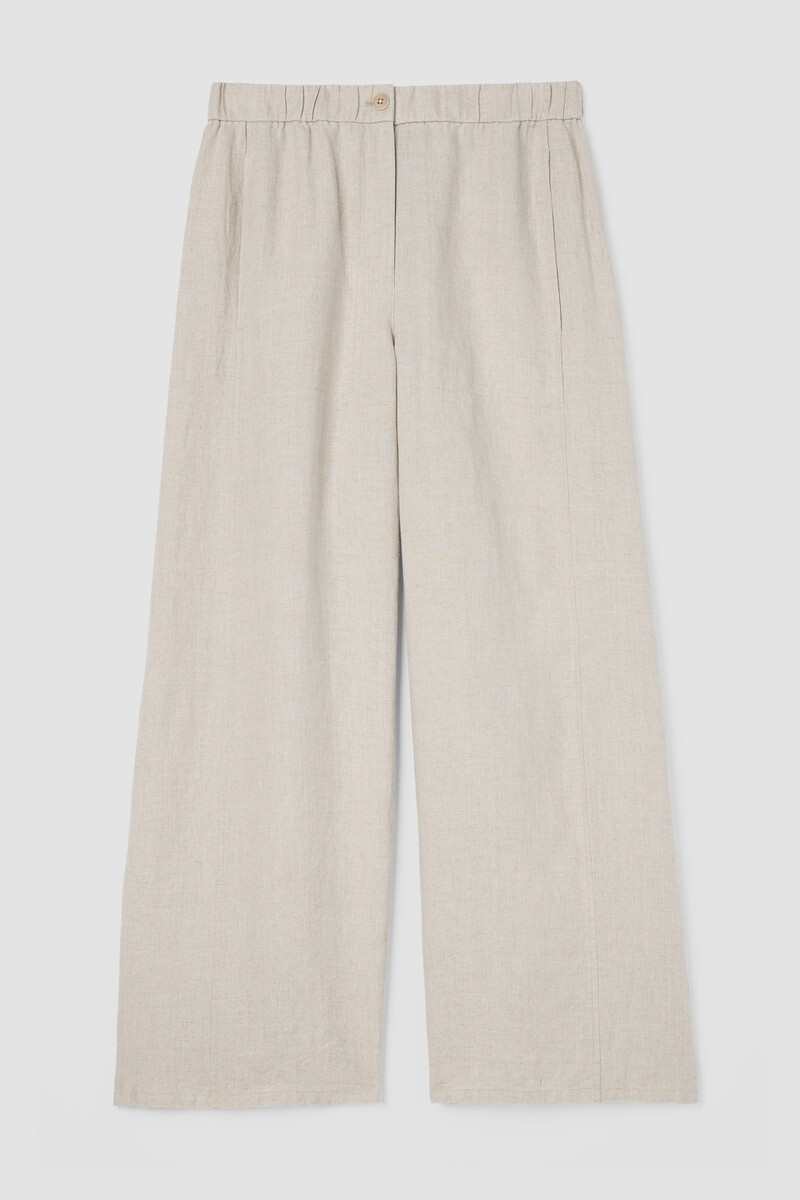 Organic Linen Wide-Leg Trouser Pant Organic Linen Wide-Leg Trouser Pant