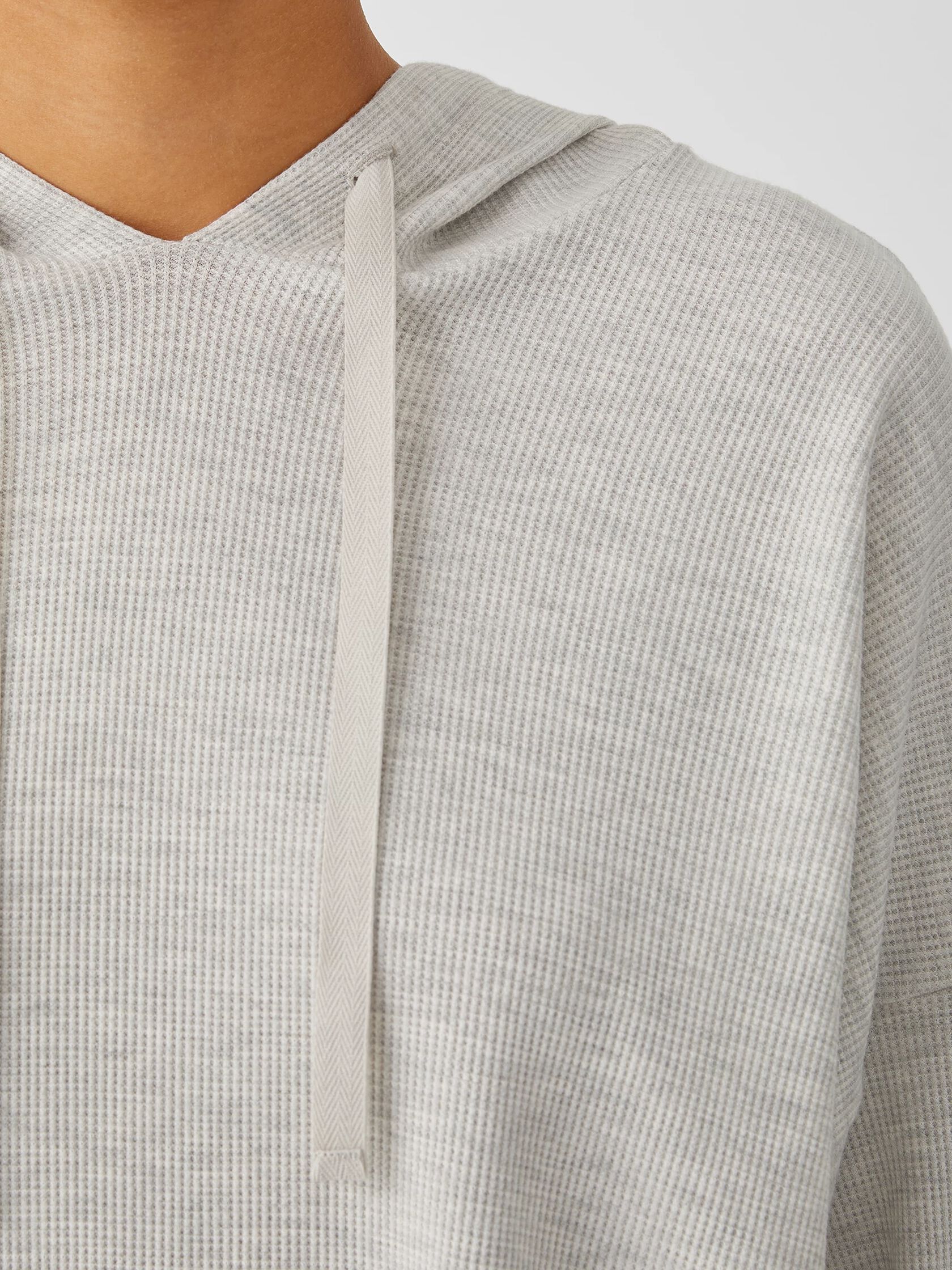 Cozy Waffle Knit Hooded Top