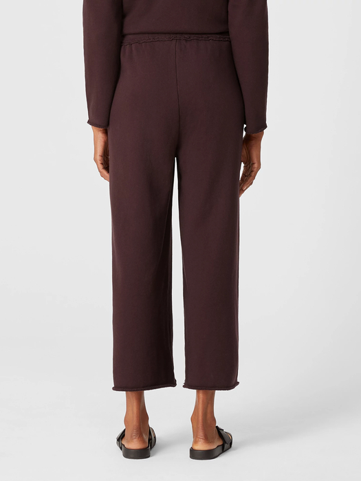 Organic Cotton French Terry Wide-Leg Pant