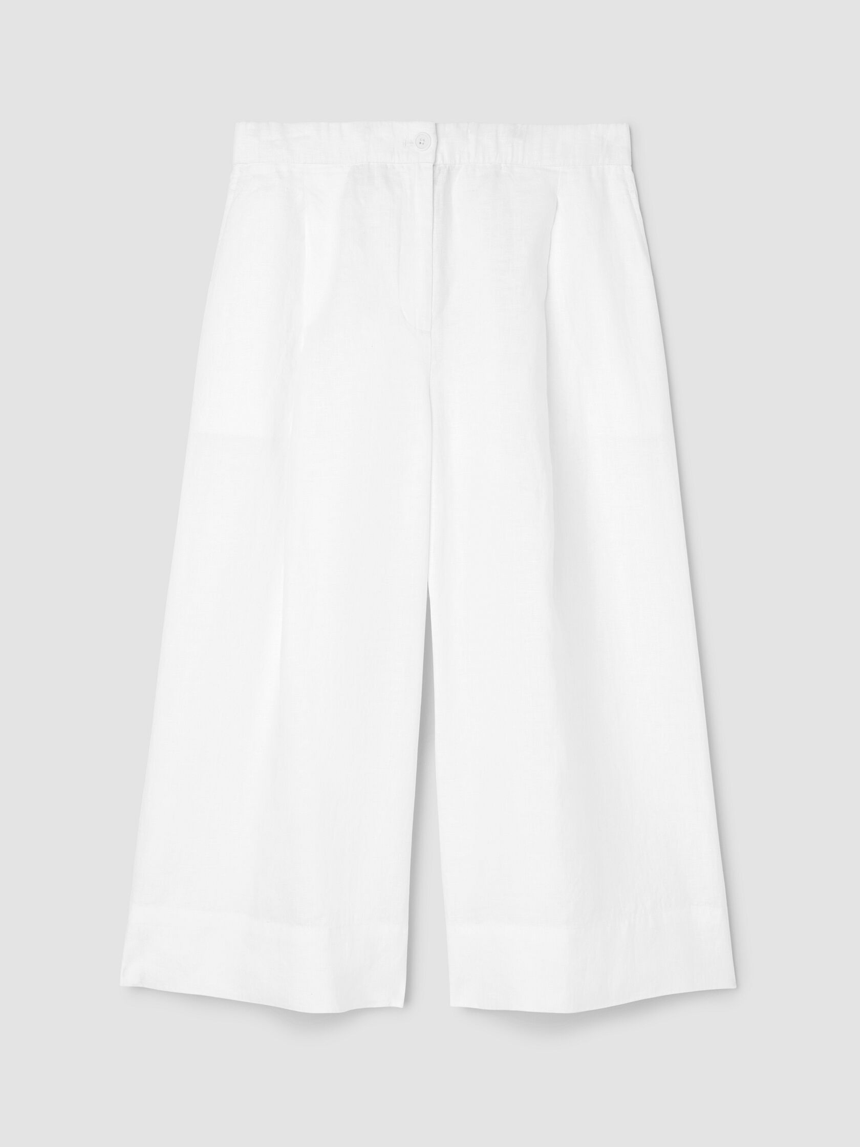 Organic Linen Pleated Culotte
