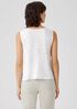 Organic Linen Jersey Round Neck Shell