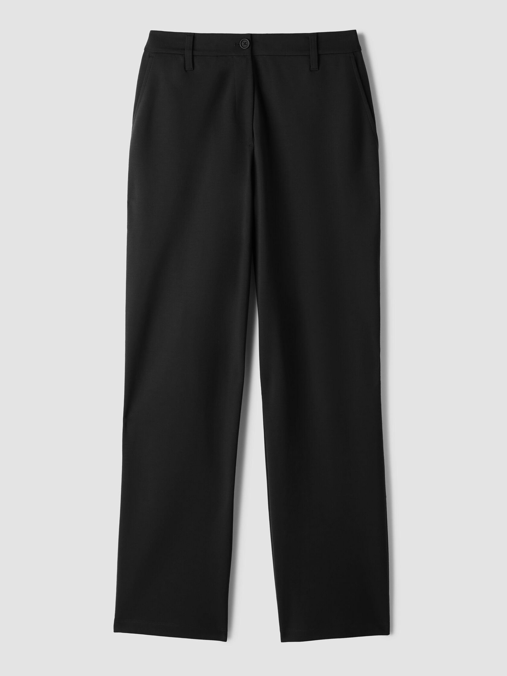 Washable Flex Ponte Straight Trouser Pant