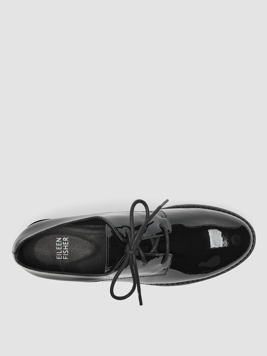 Eileen Fisher Women's Eddy Patent Leather Oxfords - Black - Size 7.5 Eileen Fisher Women's Eddy Patent Leather Oxfords - Black - Size 7.5