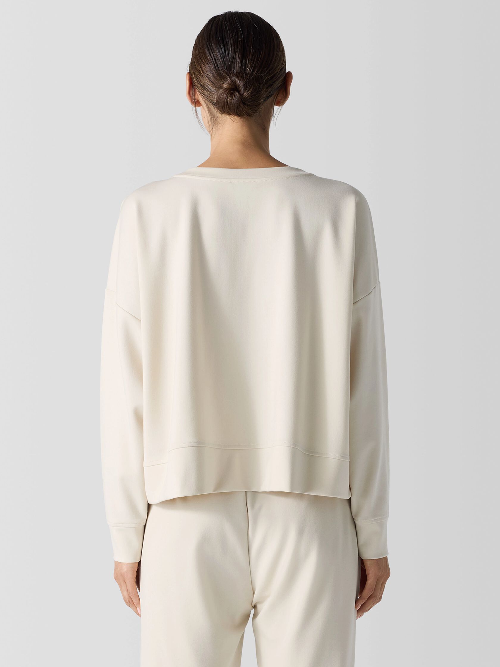 Lightweight Ponte Round Neck Top