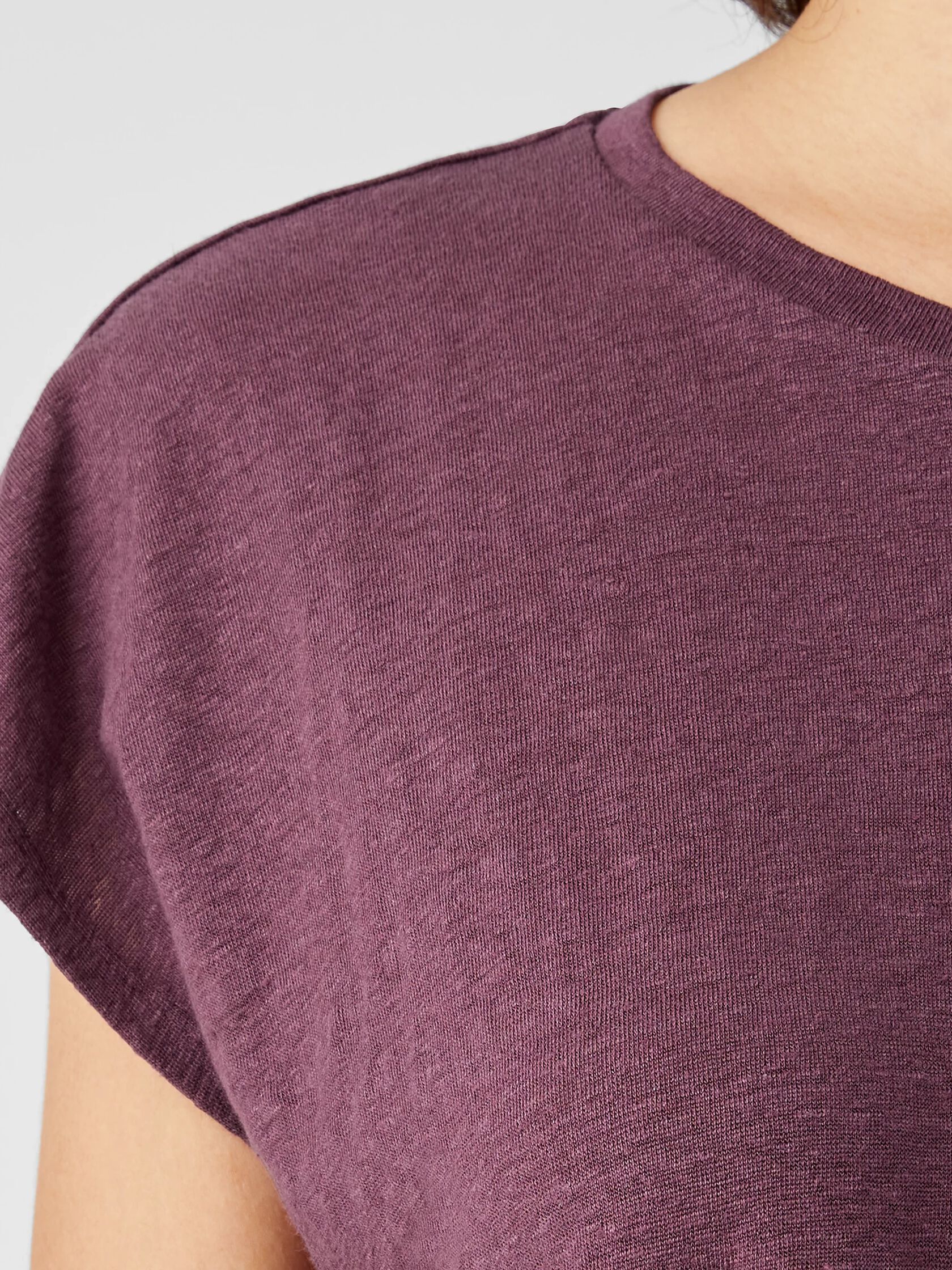 Organic Linen Jersey Square Top