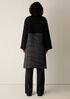 Eggshell Recycled Nylon Stand Collar Coat