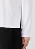 Stretch Jersey Knit Crew Neck Top