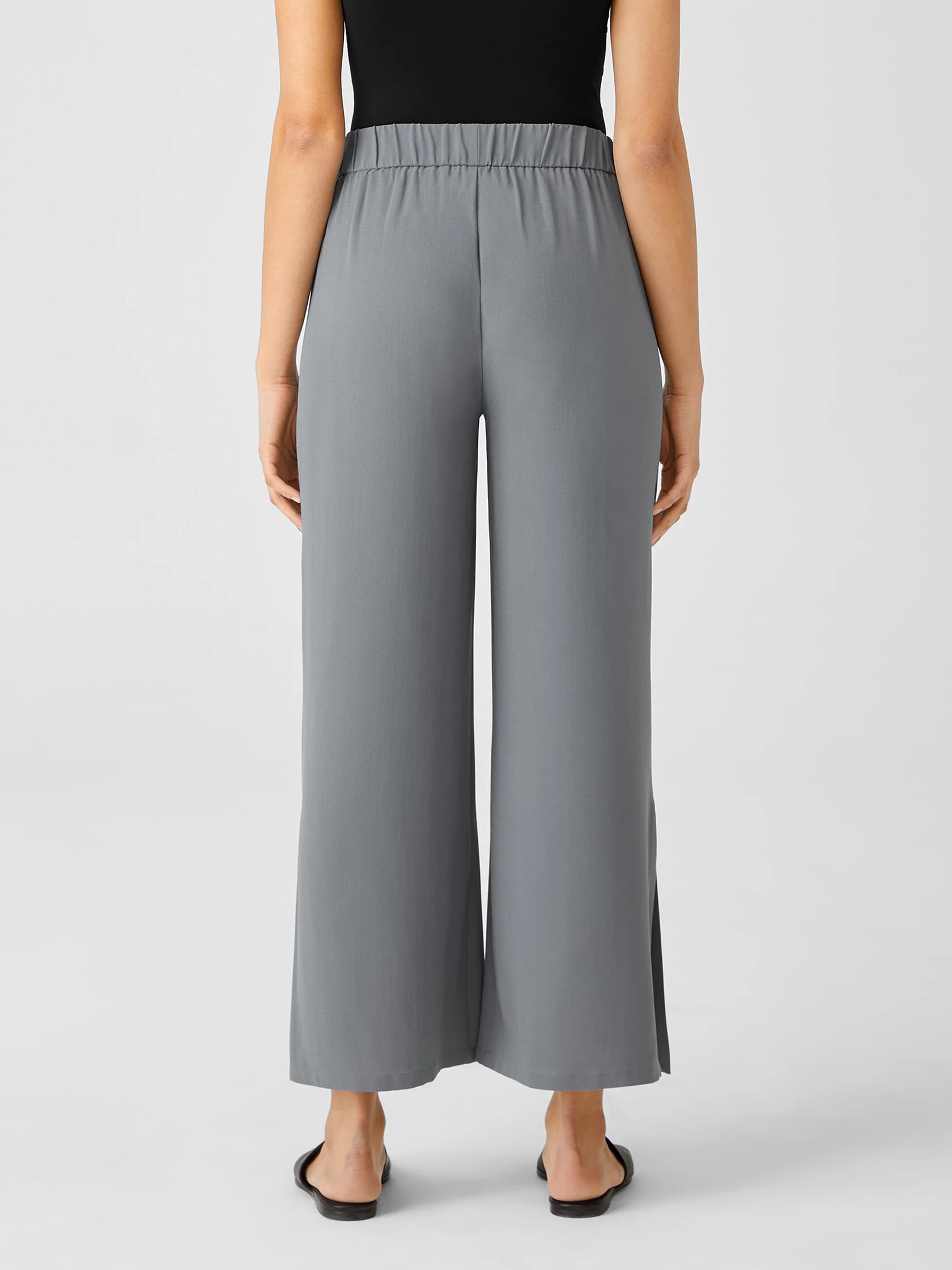 Silk Georgette Crepe Pant with Slits