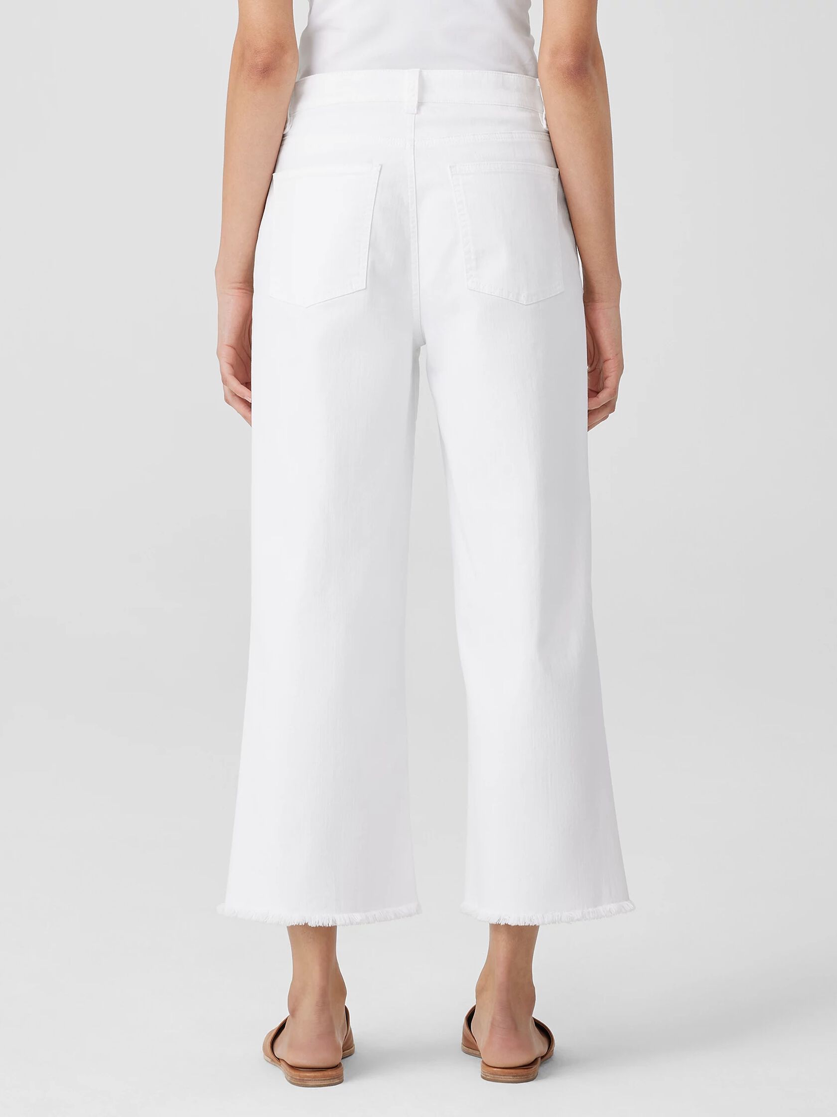 Organic Cotton Denim Wide-Leg Jean