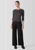 Sheer Knit Long-Sleeve Tee