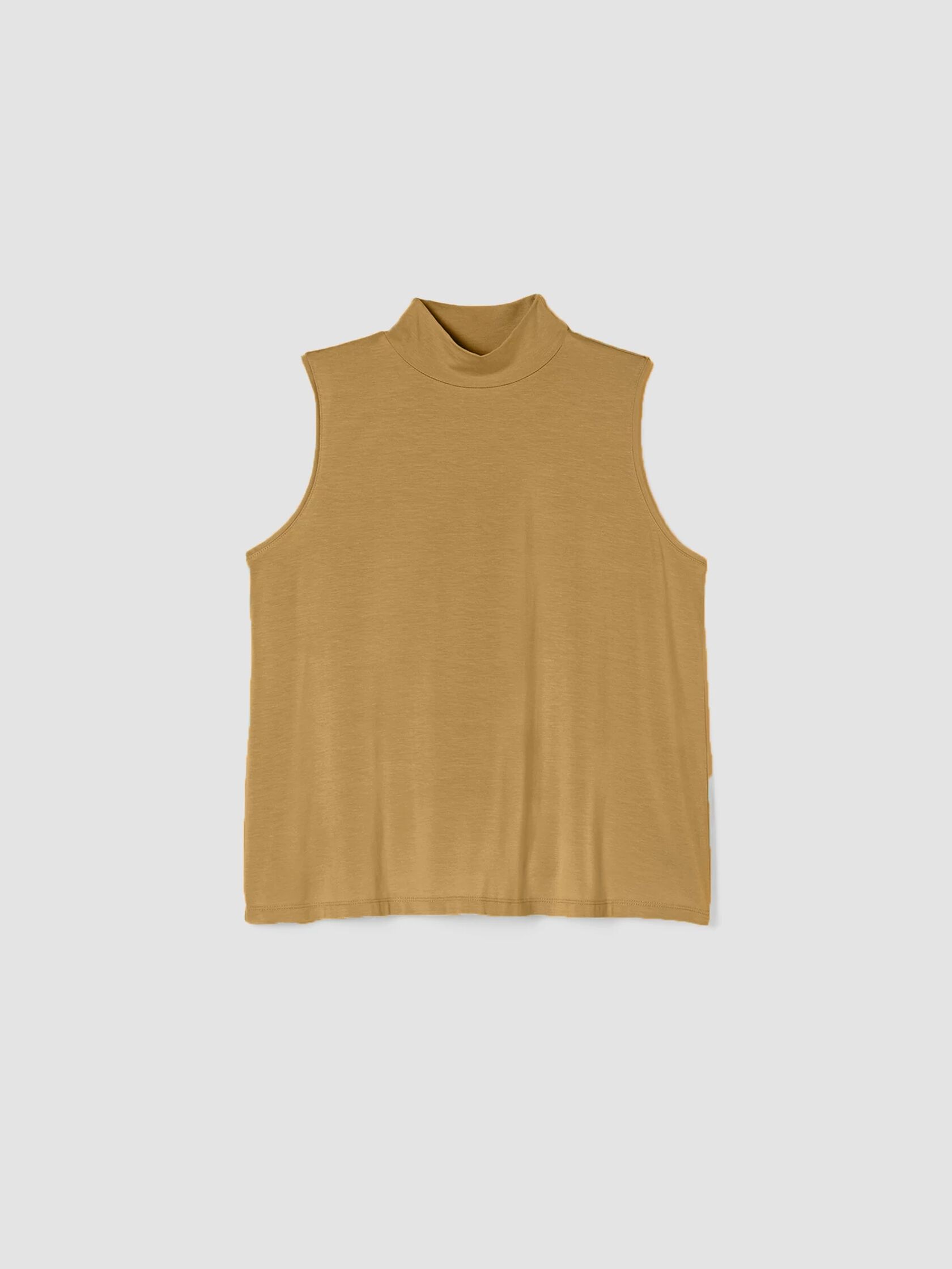Fine Jersey Mock Neck Tank