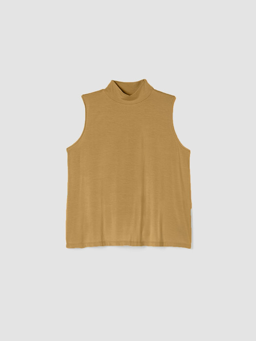 Fine Jersey Mock Neck Tank