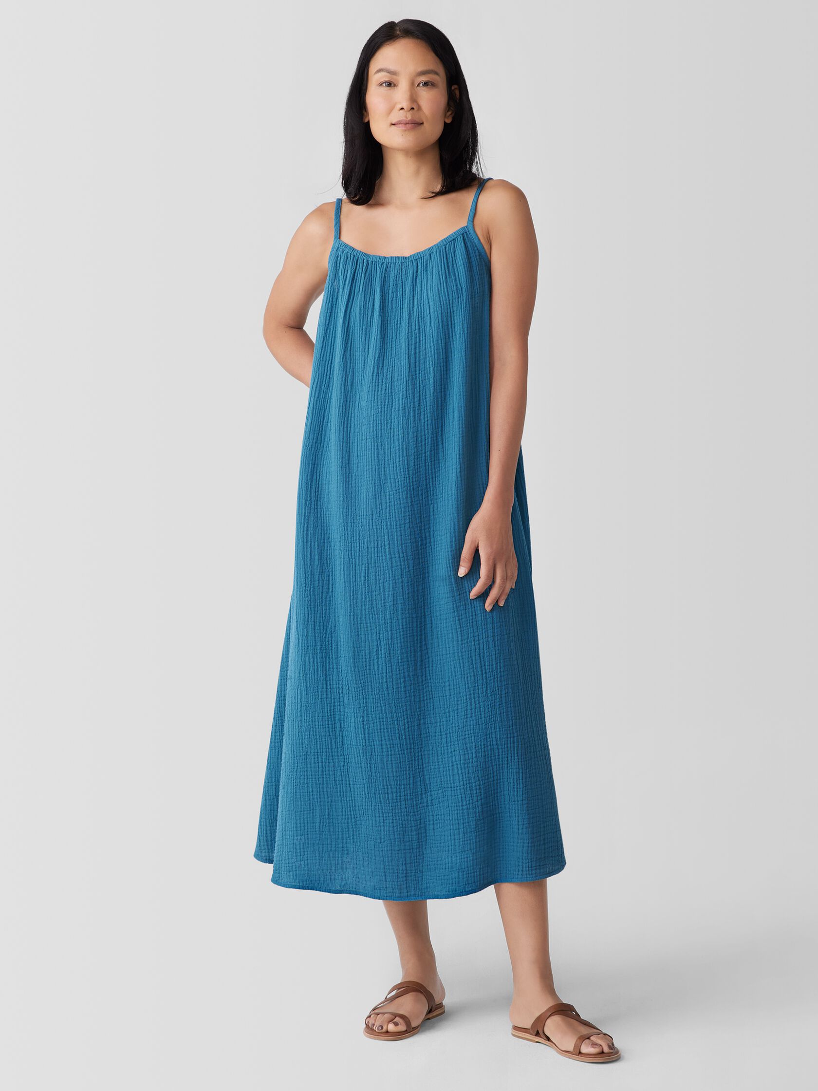 Organic Cotton Lofty Gauze Cami Dress