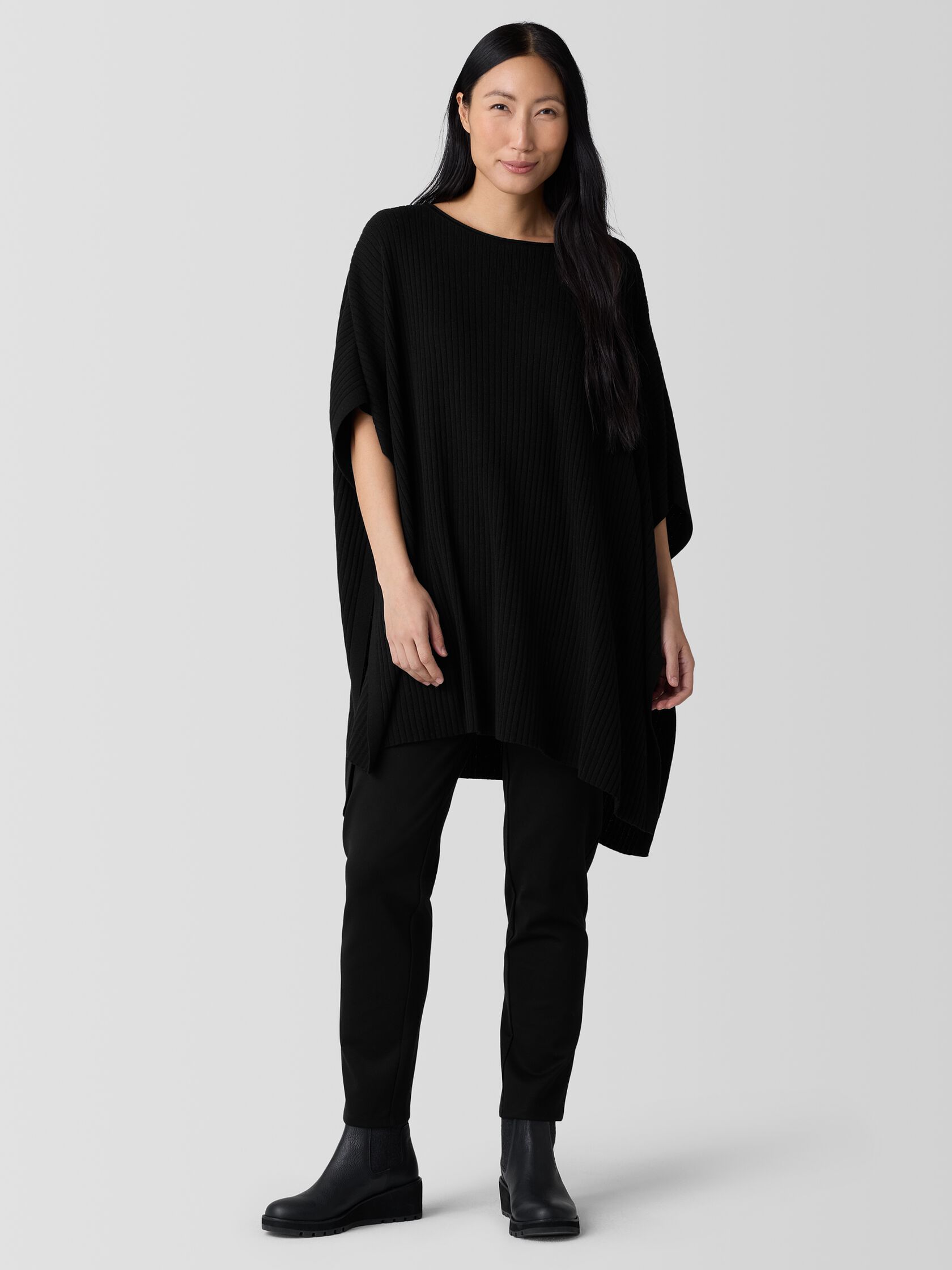Peruvian Cotton Blend Poncho