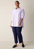 Cotton Blend Ponte Straight Pant