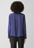 Silk Georgette Crepe Classic Collar Shirt