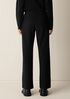 Washable Stretch Crepe Straight Pant