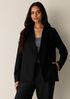 Felted Wool Jersey Angled Jacket in Regenerative Wool
