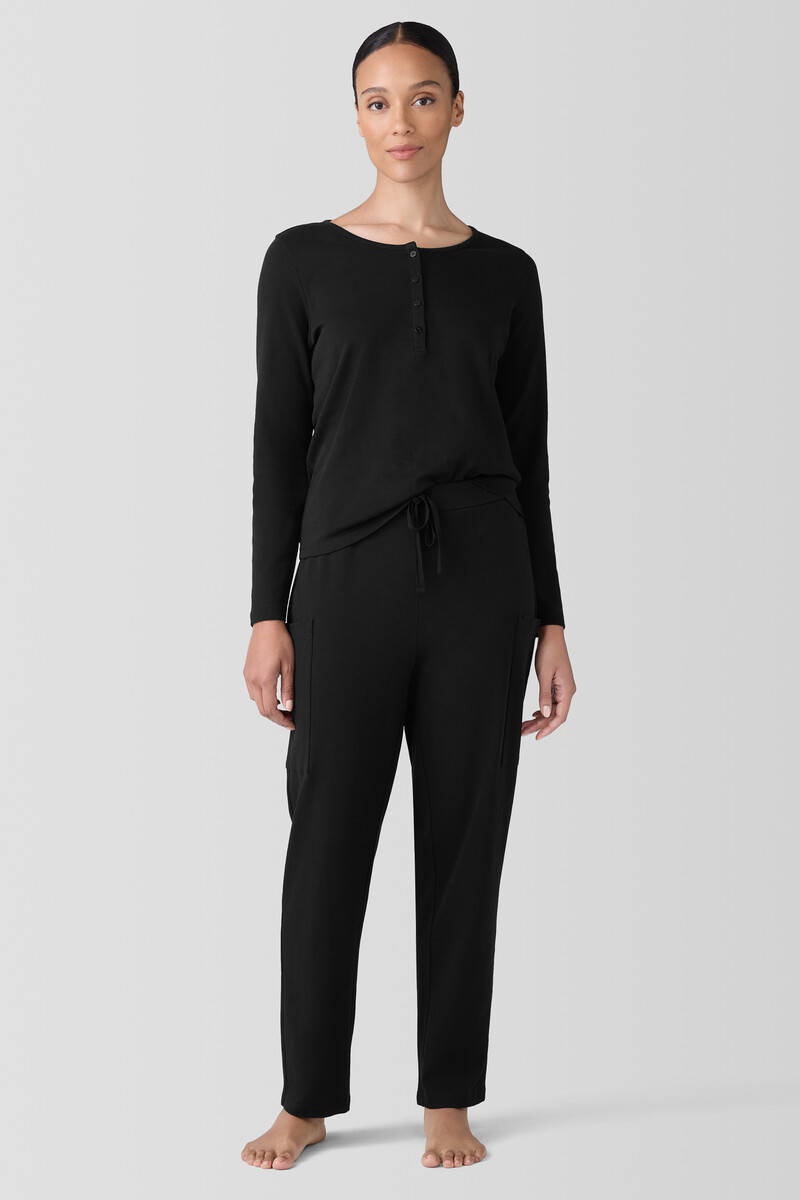 Organic Cotton Interlock Slouchy Sleep Pant Organic Cotton Interlock Slouchy Sleep Pant
