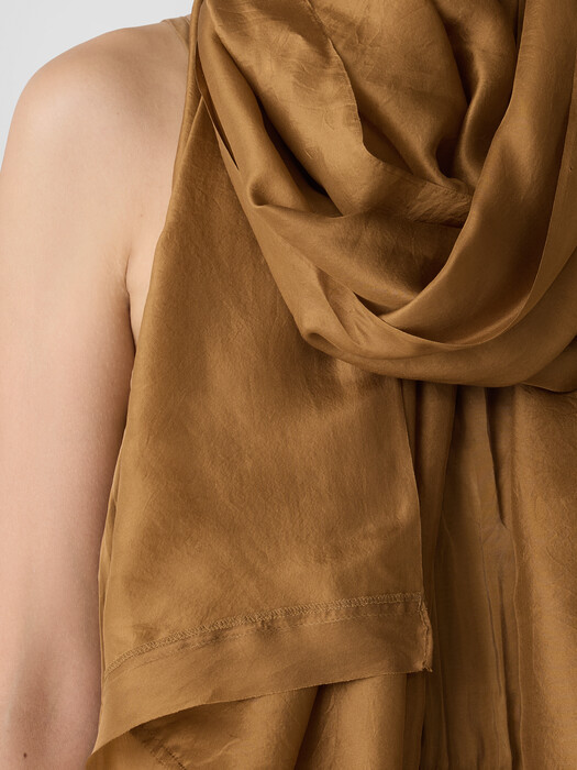 Washed Transitional Silk Parachute Scarf