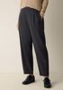 Mélange Boiled Wool Jersey Lantern Pant in Regenerative Wool