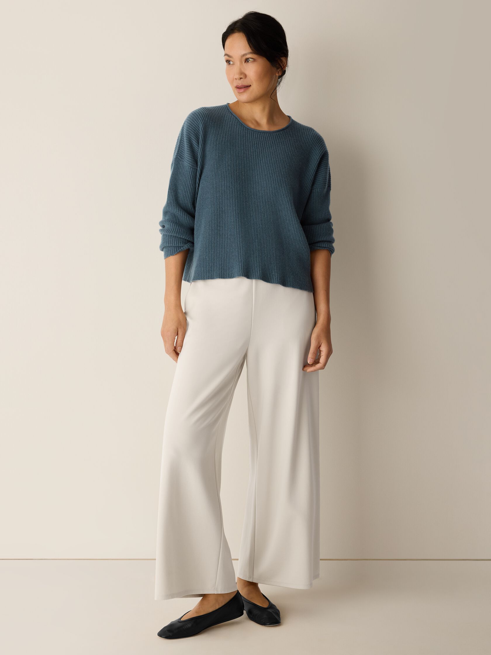 Italian Cashmere Crew Neck Top