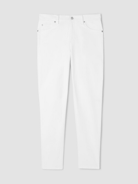 Garment-Dyed Organic Cotton Denim Slim Jean