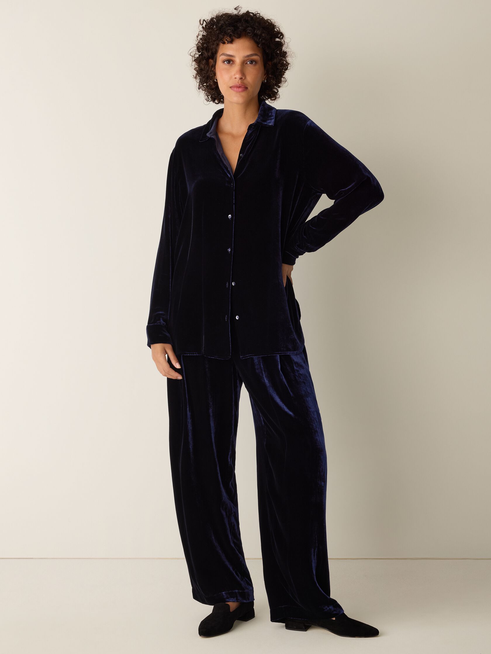 Velvet Classic Collar Shirt