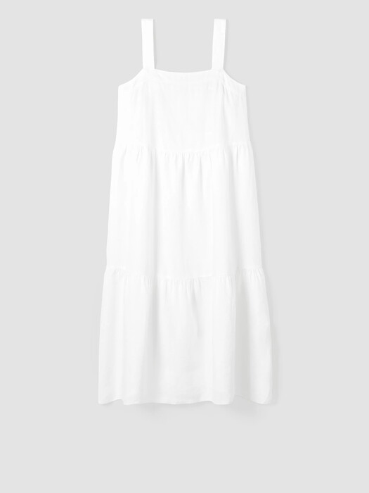 Organic Linen Tiered Dress